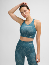 hummel Women's Mindful Training Drops Seamless Sports Bra-5