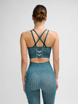 hummel Women's Mindful Training Drops Seamless Sports Bra-6