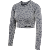 hummel Women's Mindful Training Pi Seamless Crop Long Sleeve T-Shirt-1