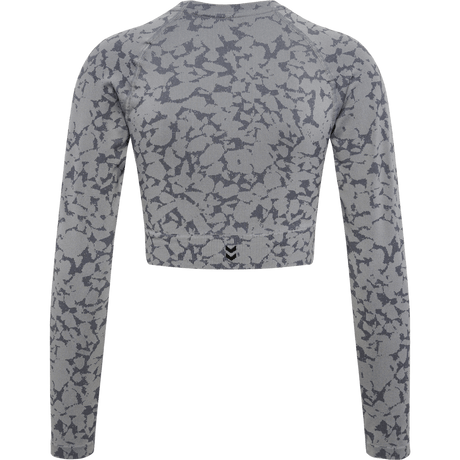 hummel Women's Mindful Training Pi Seamless Crop Long Sleeve T-Shirt-2
