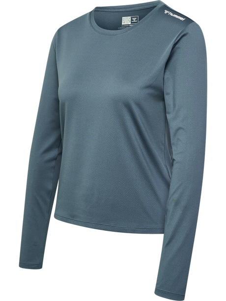 hummel Women's Mindful Training Aura Mesh Long Sleeve T-Shirt-1