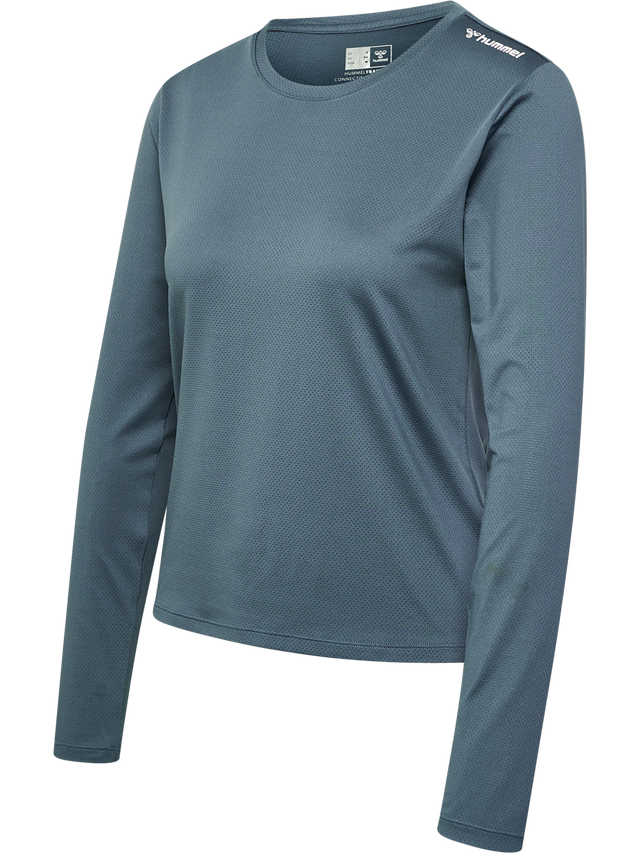 hummel Women's Mindful Training Aura Mesh Long Sleeve T-Shirt-1