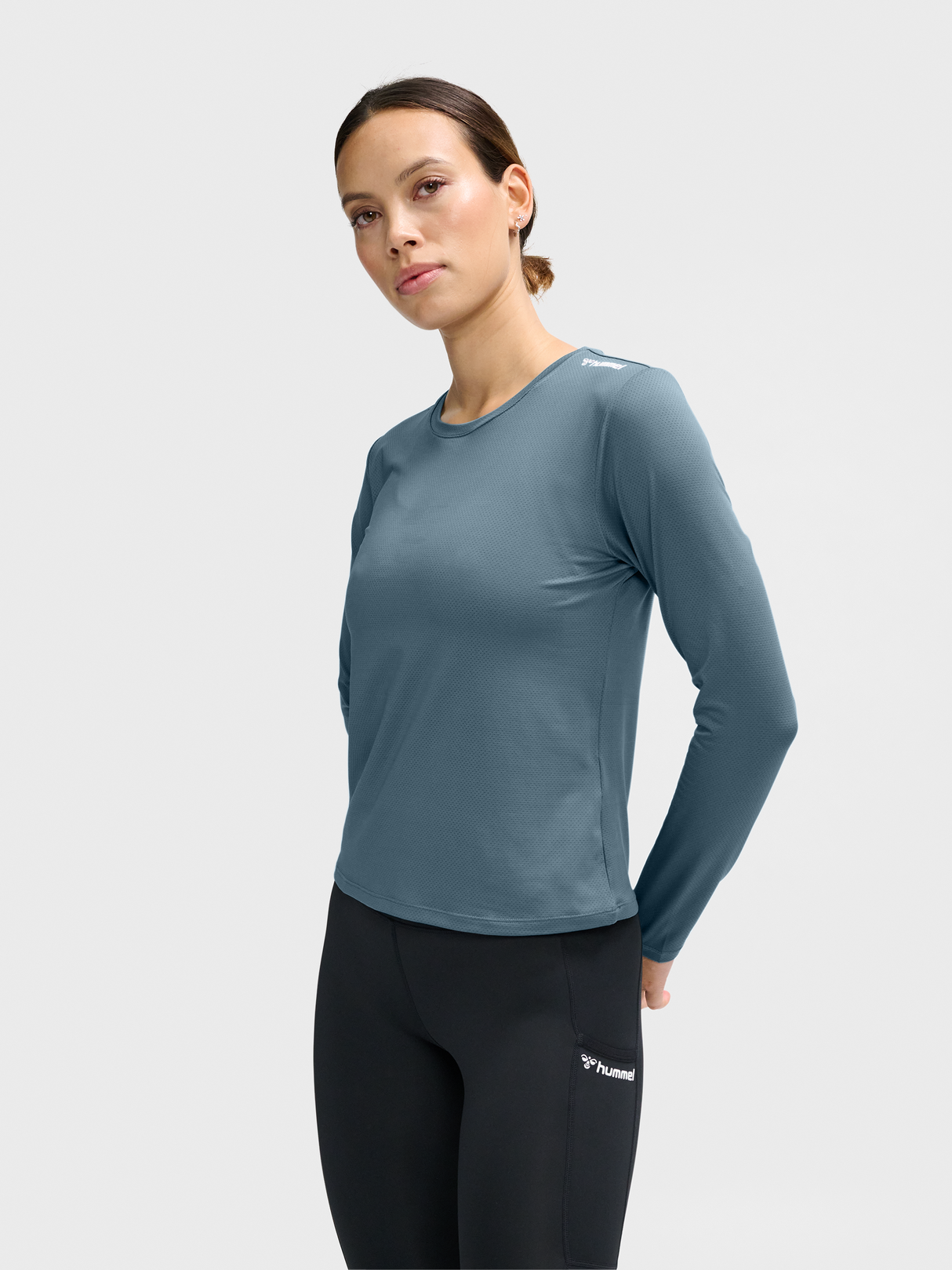 hummel Women's Mindful Training Aura Mesh Long Sleeve T-Shirt-5