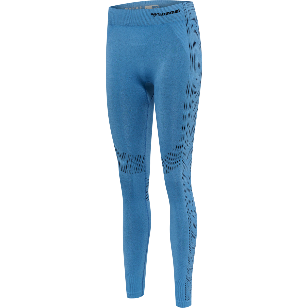 hummel Women's Mindful Training Shaping Seamless Mid Waist Tights-1