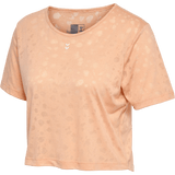 hummel Women's Mindful Training Iris Burnout Crop T-Shirt-1