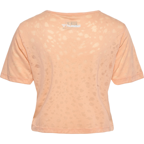 hummel Women's Mindful Training Iris Burnout Crop T-Shirt-2