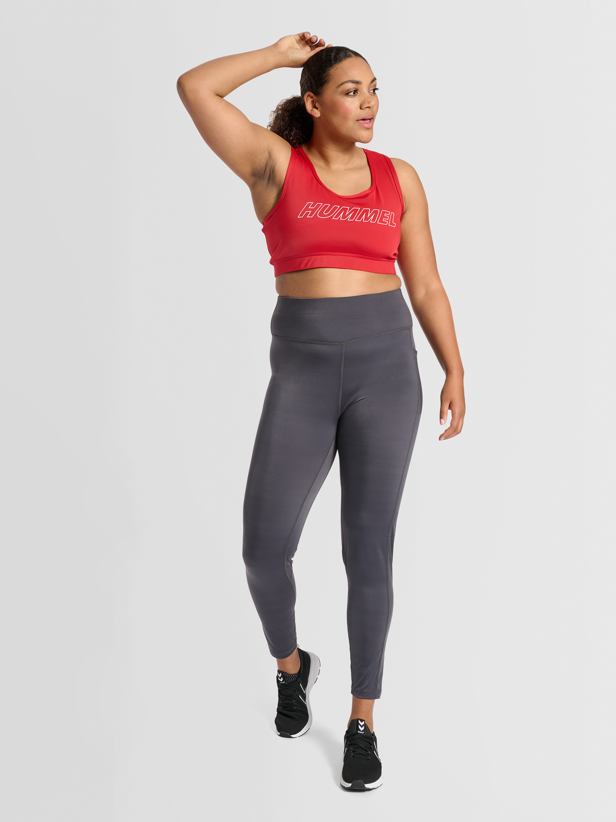 hummel Women's Training Essentials Curvy Sports Bra Plus-4