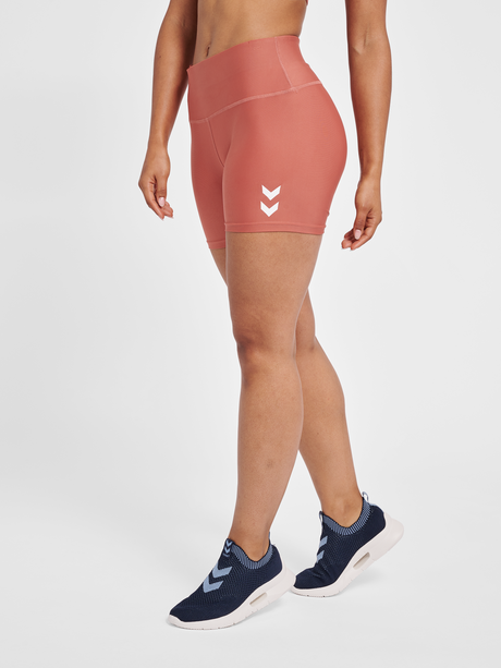 hummel Women's Training Essentials Tola High Waist Shorts-1