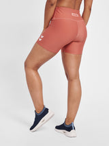 hummel Women's Training Essentials Tola High Waist Shorts-2