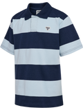hummel Youth Loose Striped Short Sleeve Polo Bee-1