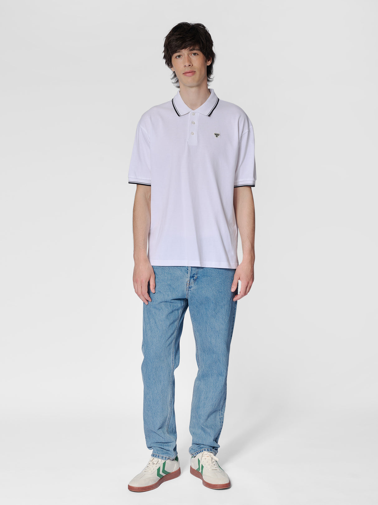 hummel Unisex Loose Polo Shirt Short Sleeve Bee-6