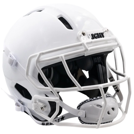 Light Helmets Youth Apache Lightning Football Helmet with Attached Facemask-1
