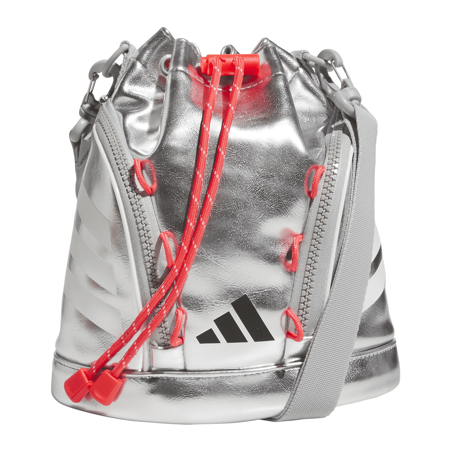 adidas Boot Bucket Crossbody Silver