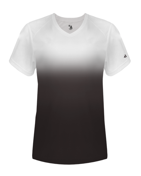 Badger Women's Ombre V-Neck Tee