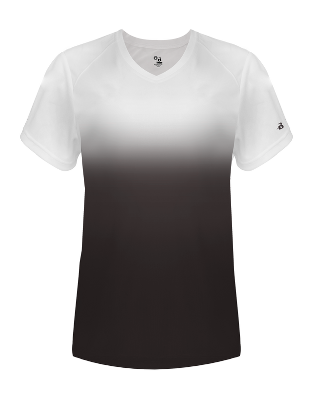 Badger Women's Ombre V-Neck Tee