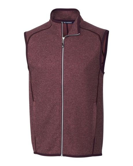 Cutter & Buck Men's Mainsail Sweater-Knit Full Zip Vest