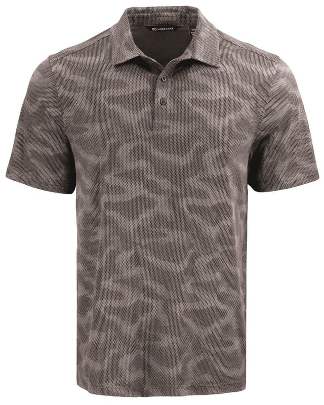 Cutter & Buck Men's Coastline Recycled Double Peached Camo Print Polo