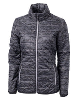 Cutter & Buck Women's Rainier Recycled Insulated Printed Puffer Full Zip Jacket