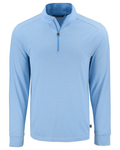 Cutter & Buck Men's Forge Recycled Double Stripe Four-Way Stretch Quarter Zip Pullover