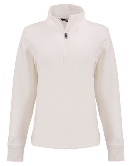Cutter & Buck Women's Roam Recycled Buttery-Soft Knit Quarter Zip Pullover