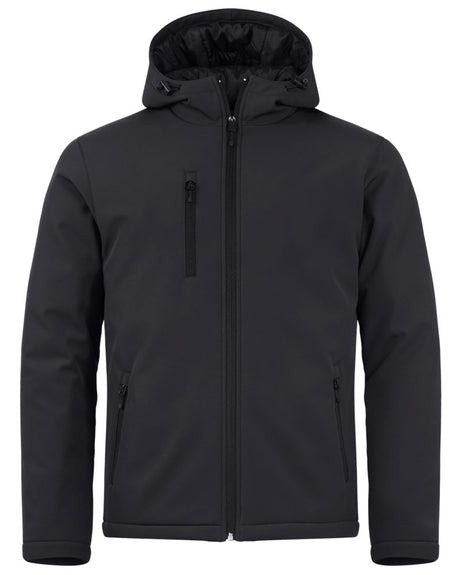 Clique Men's Equinox Insulated Softshell Full Zip Hooded Jacket