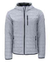 Cutter & Buck Men's Rainier Recycled Insulated Puffer Full Zip Hooded Jacket Jacket