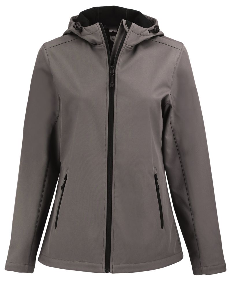 Clique Women's Tempo Recycled Stretch Softshell Full Zip Hooded Jacket