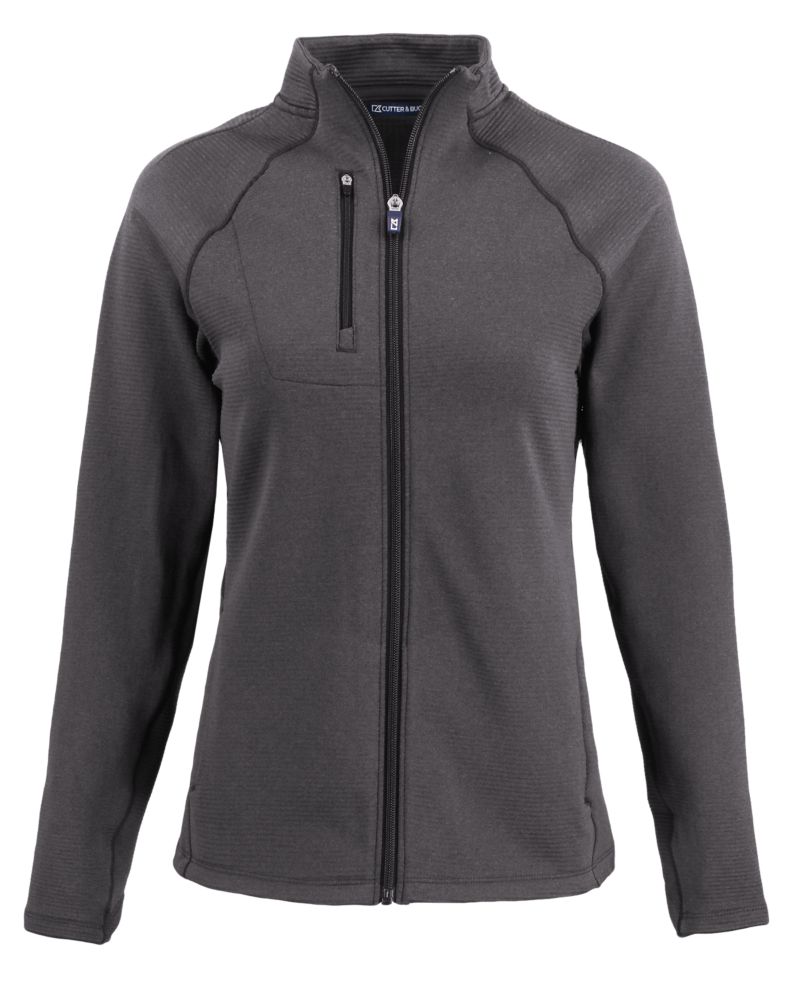 Cutter & Buck Women's Peshastin Recycled GridFleece Full Zip Jacket