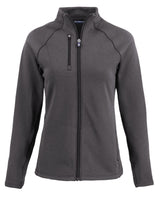 Cutter & Buck Women's Peshastin Recycled GridFleece Full Zip Jacket