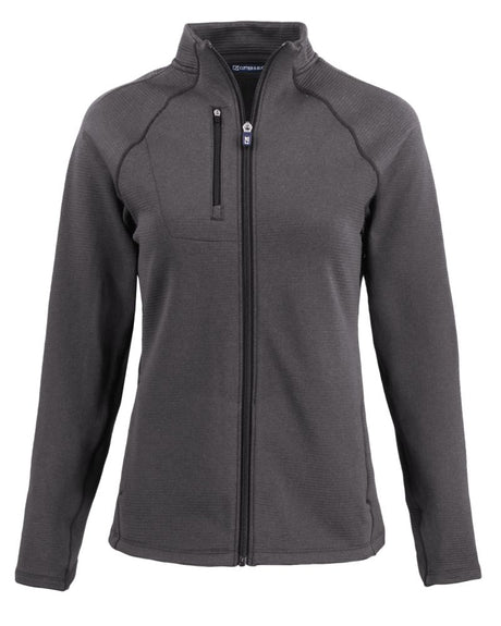 Cutter & Buck Women's Peshastin Recycled GridFleece Full Zip Jacket