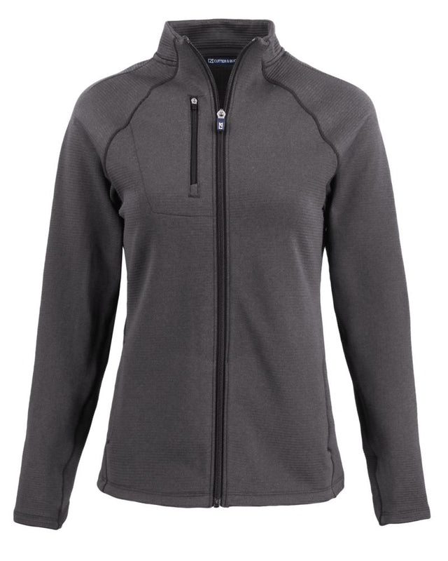 Cutter & Buck Women's Peshastin Recycled GridFleece Full Zip Jacket