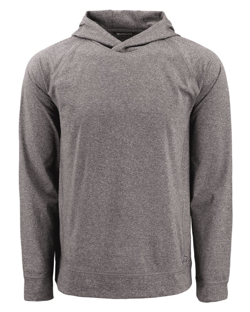 Cutter & Buck Men's Adapt Recycled Soft Knit Stretch Heathered Hooded Pullover