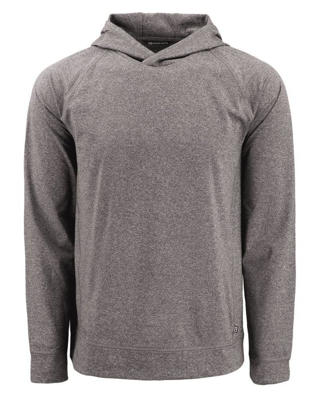 Cutter & Buck Men's Adapt Recycled Soft Knit Stretch Heathered Hooded Pullover