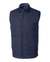 Cutter & Buck Men's Stealth Recycled Hybrid Quilted Windbreaker Vest