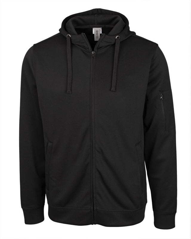Clique Men's Lift Solution-dyed Performance Full Zip Hooded Sweatshirt