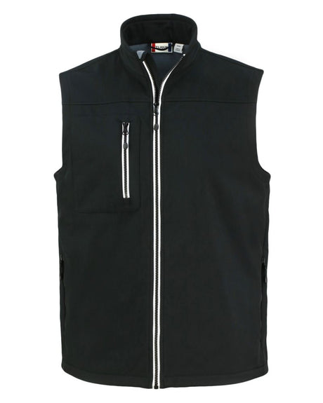 Clique Men's Telemark Recycled Stretch Softshell Full Zip Vest