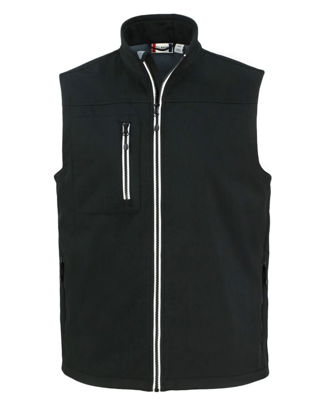 Clique Men's Telemark Recycled Stretch Softshell Full Zip Vest