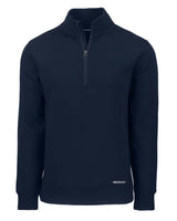 Cutter & Buck Men's Roam Recycled Buttery-Soft Knit Quarter Zip Jacket