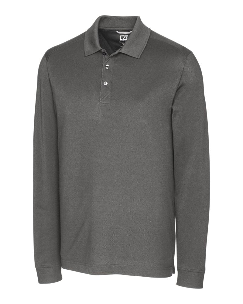 Cutter & Buck Men's Advantage Cotton-Blend Pique Long Sleeve Polo