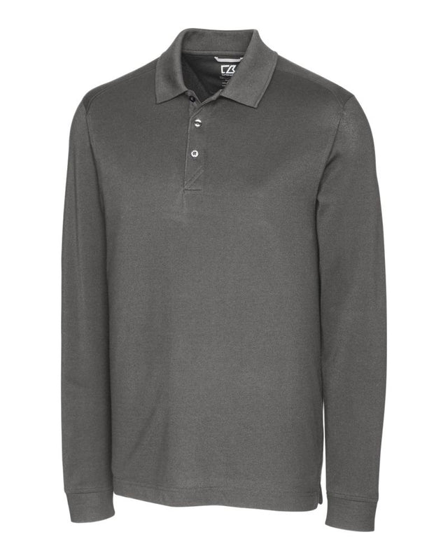 Cutter & Buck Men's Advantage Cotton-Blend Pique Long Sleeve Polo