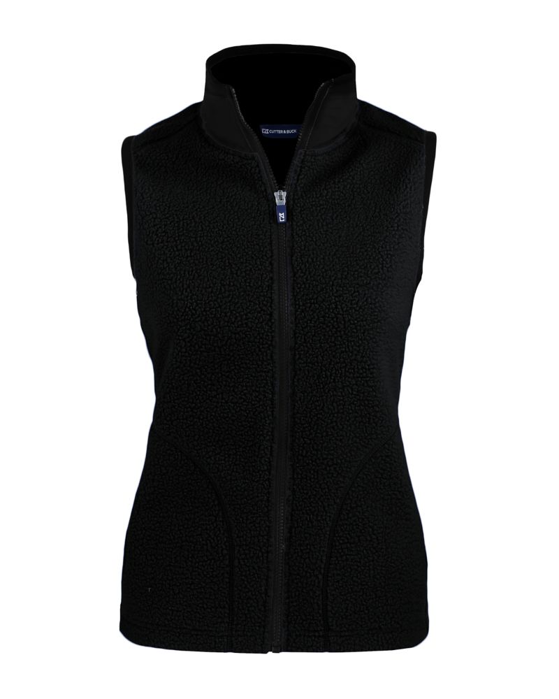 Cutter & Buck Women's Cascade Epic Comfort Recycled Sherpa Fleece Full Zip Vest