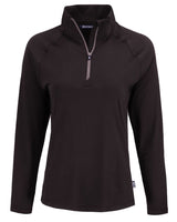 Cutter & Buck Women's Coastline Recycled Double Peached Quarter Zip Pullover