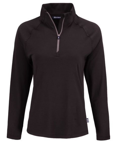 Cutter & Buck Women's Coastline Recycled Double Peached Quarter Zip Pullover