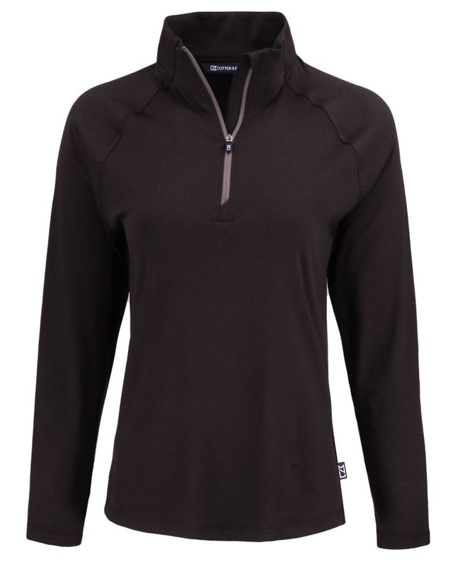 Cutter & Buck Women's Coastline Recycled Double Peached Quarter Zip Pullover