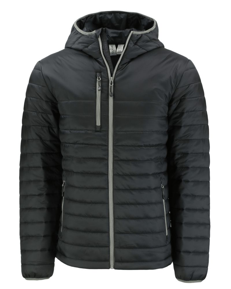 Clique Men's Valhalla Recycled Insulated Puffer Full Zip Hooded Jacket