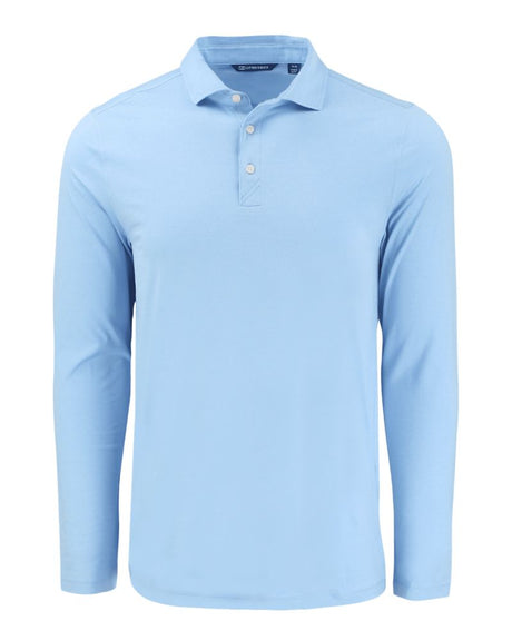 Cutter & Buck Men's Coastline Recycled Double Peached Long Sleeve Polo
