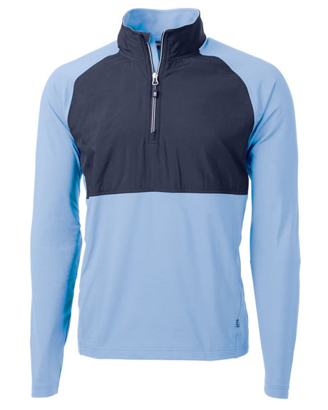 Cutter & Buck Men's Adapt Recycled Soft Knit Stretch Hybrid Quarter Zip Pullover