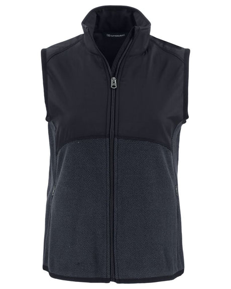 Cutter & Buck Women's Hunts Point Recycled Fleece Hybrid Full Zip Vest