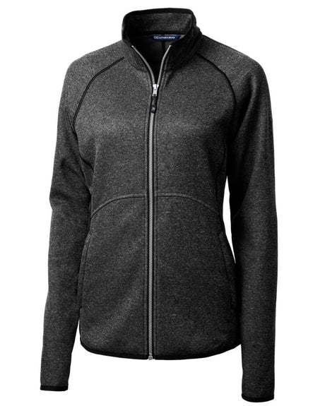 Cutter & Buck Women's Mainsail Sweater-Knit Full Zip Jacket