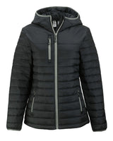 Clique Women's Valhalla Recycled Insulated Puffer Full Zip Hooded Jacket